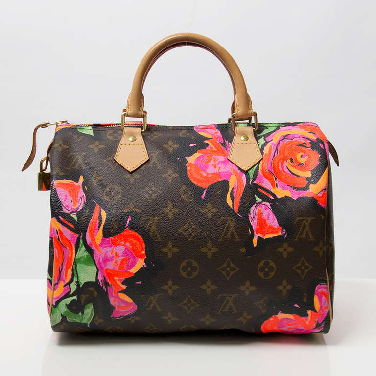 Louis Vuitton Stephen Sprouse Monogram Graffiti Roses Speedy 30 Bag Flower  For Sale at 1stDibs