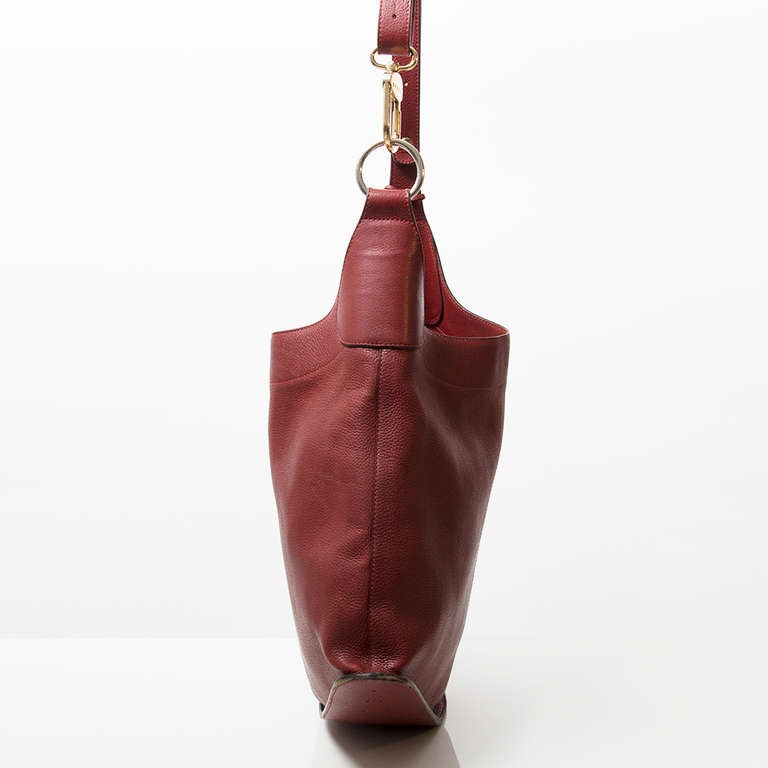 Women's Delvaux 'Satan' Bordeaux Bag