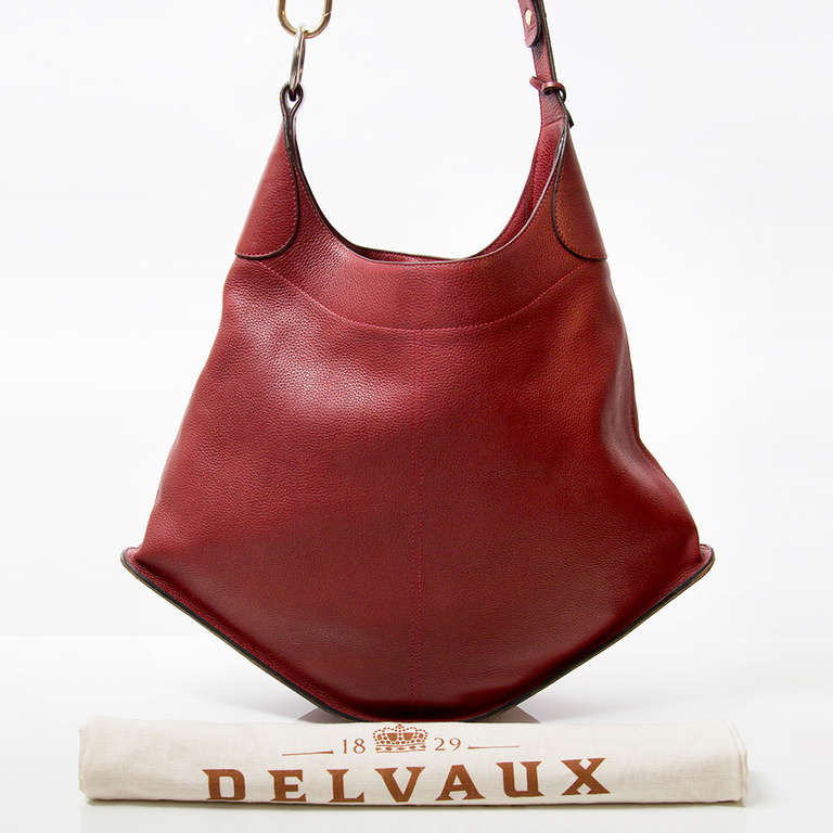 Delvaux 'Satan' Bordeaux Bag 1
