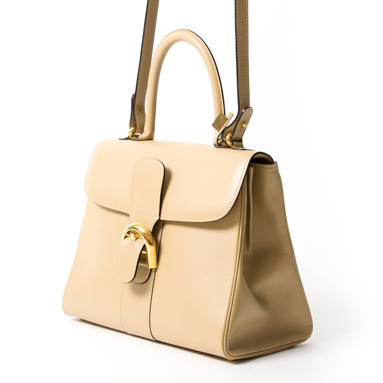 New Delvaux Brillant MM Sand + strap