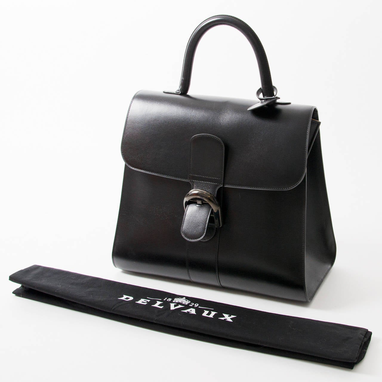 Delvaux Brillant Black PM GHW Collector Item 1958 at 1stDibs