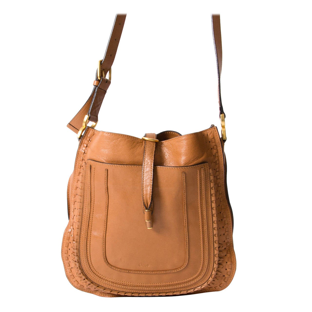Chloé Cognac Saddle Shoulder Bag