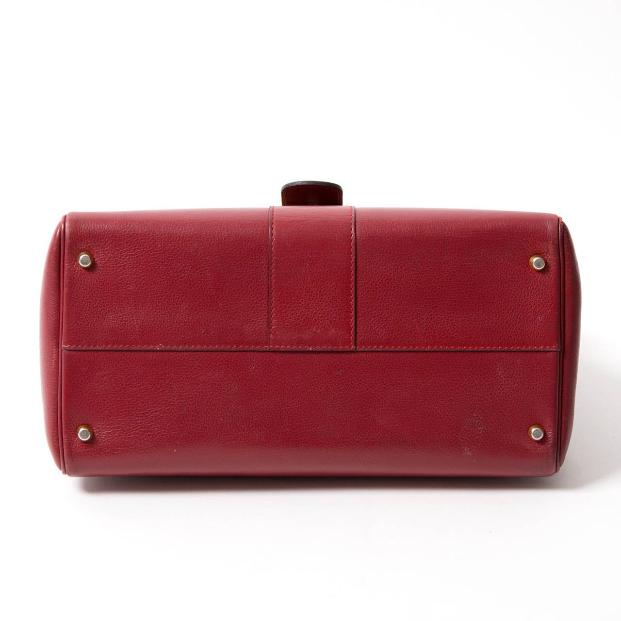 Delvaux Brillant Rouge MM GHW In Excellent Condition In Antwerp, BE