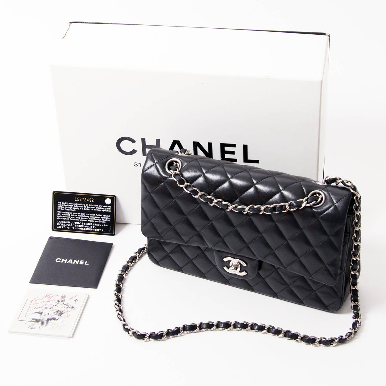 Chanel Medium Classic Flap Bag Lambskin 3