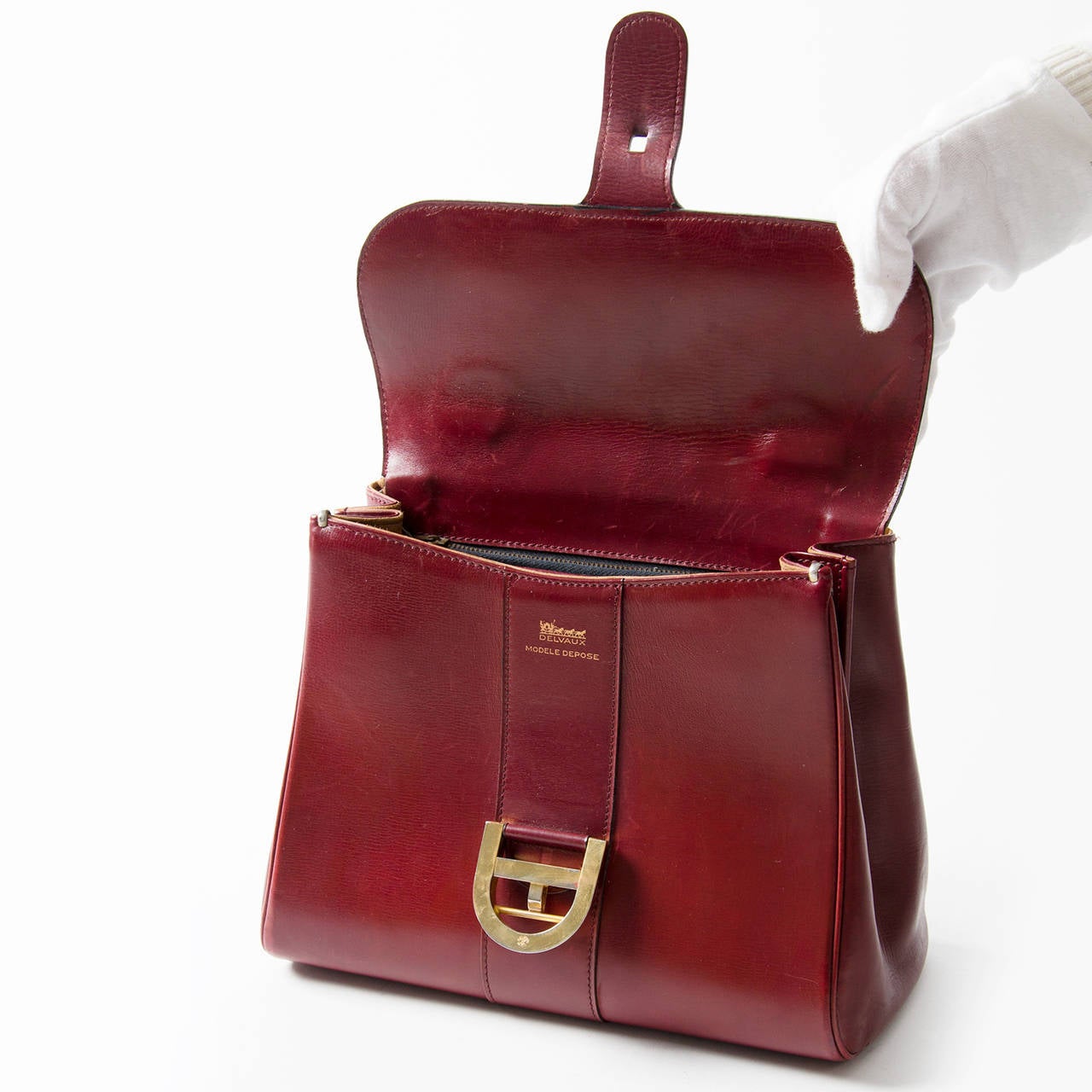 Women's Delvaux Burgundy Brillant MM