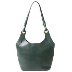 Delvaux Green Shoulder Bag