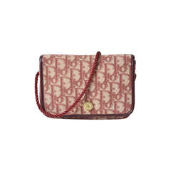 Dior Bordeaux Monogram Mini Crossbody Flap Bag