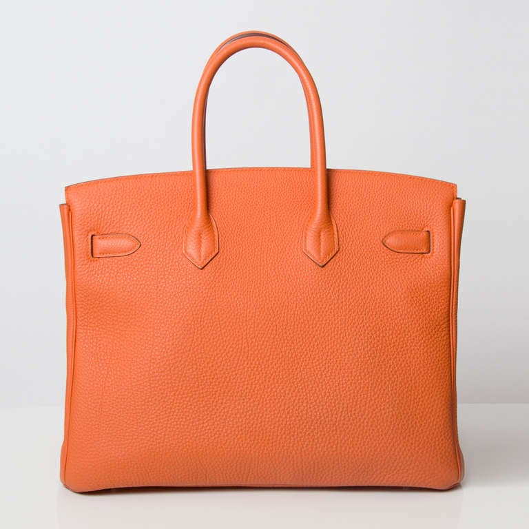 A real collector's item, a 35cm Hermes Birkin Togo Orange