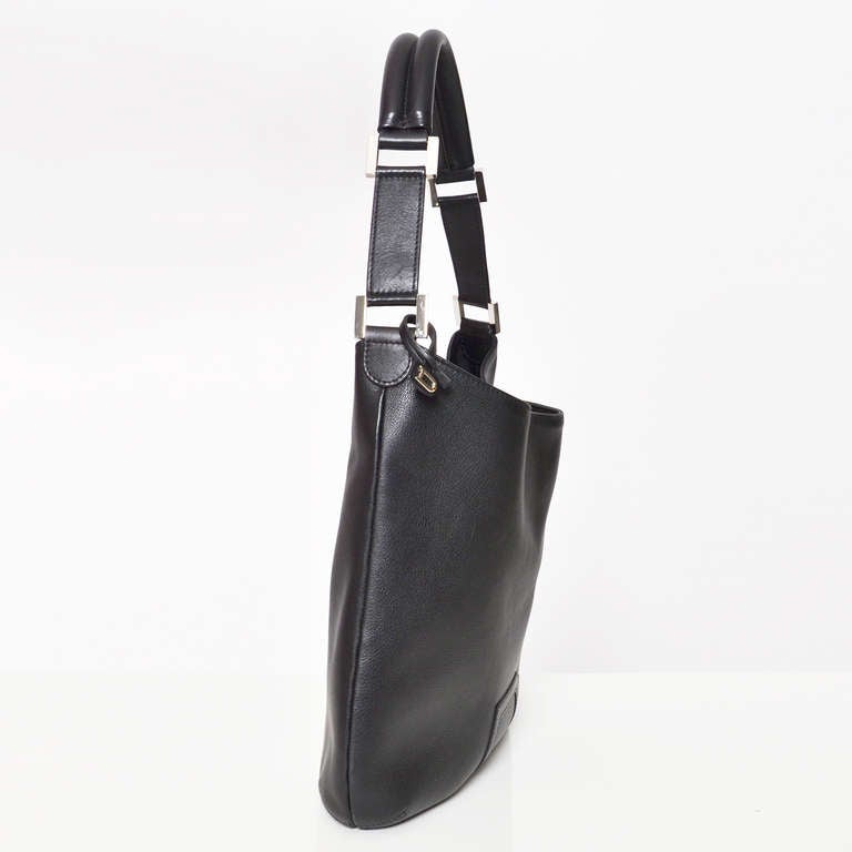 Delvaux 'D' Louise PM Polo Black Bag