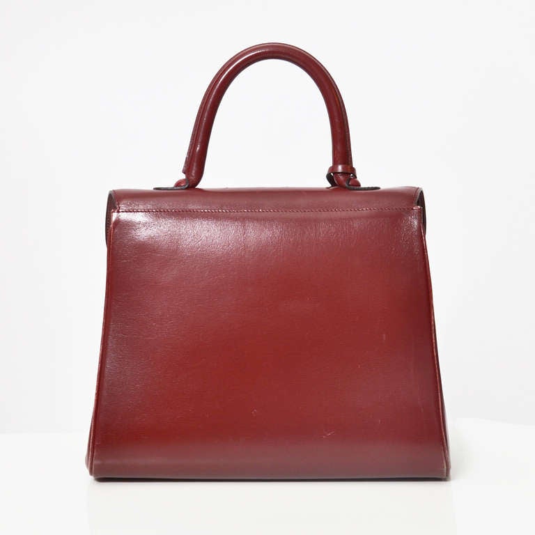 Women's Delvaux Brillant MM Burgundy Bag
