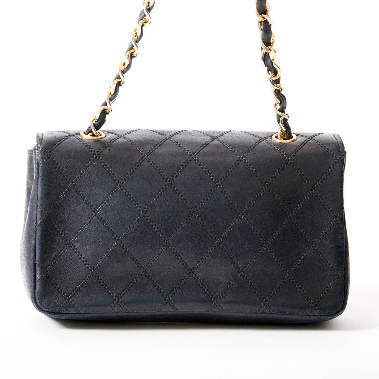Chanel Vintage Small Quilted Black Flap Bag 1
