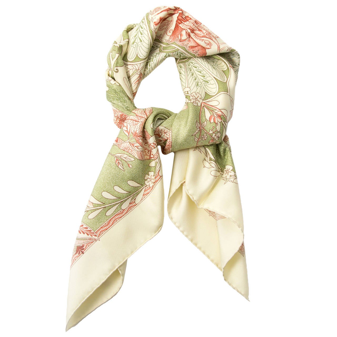 Hermès "Les Chants Du Henné" Silk Carré scarf