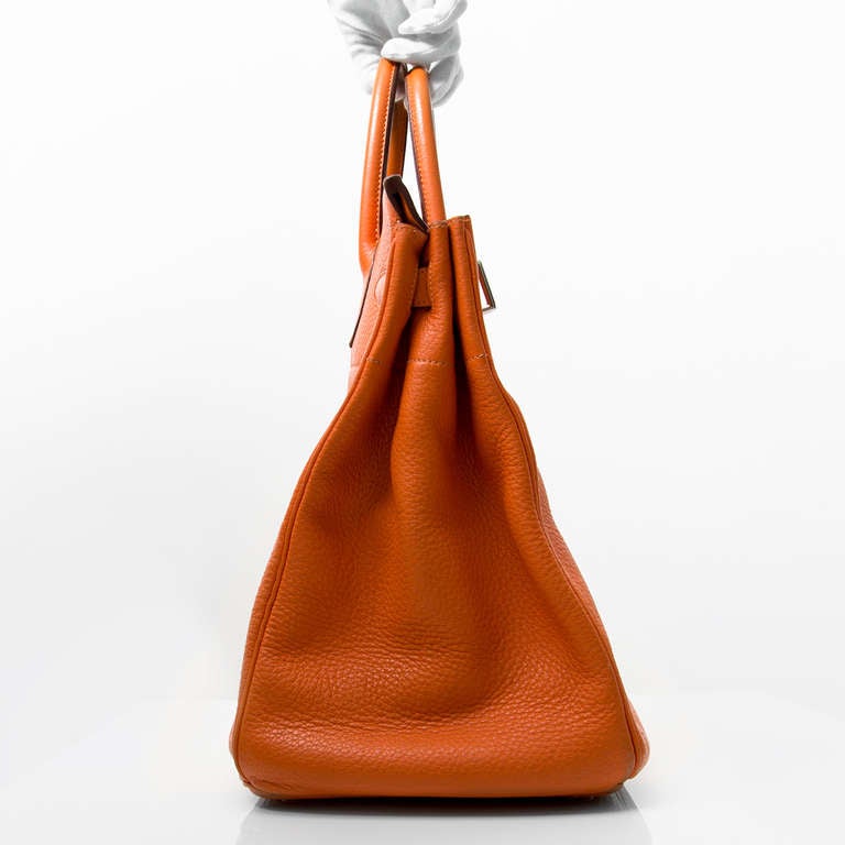 Hermes Orange HAC Birkin XL Haut a Courroie