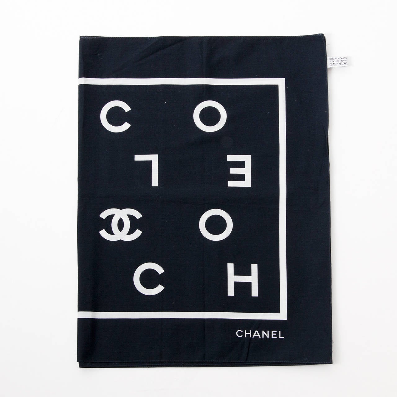 chanel black scarf