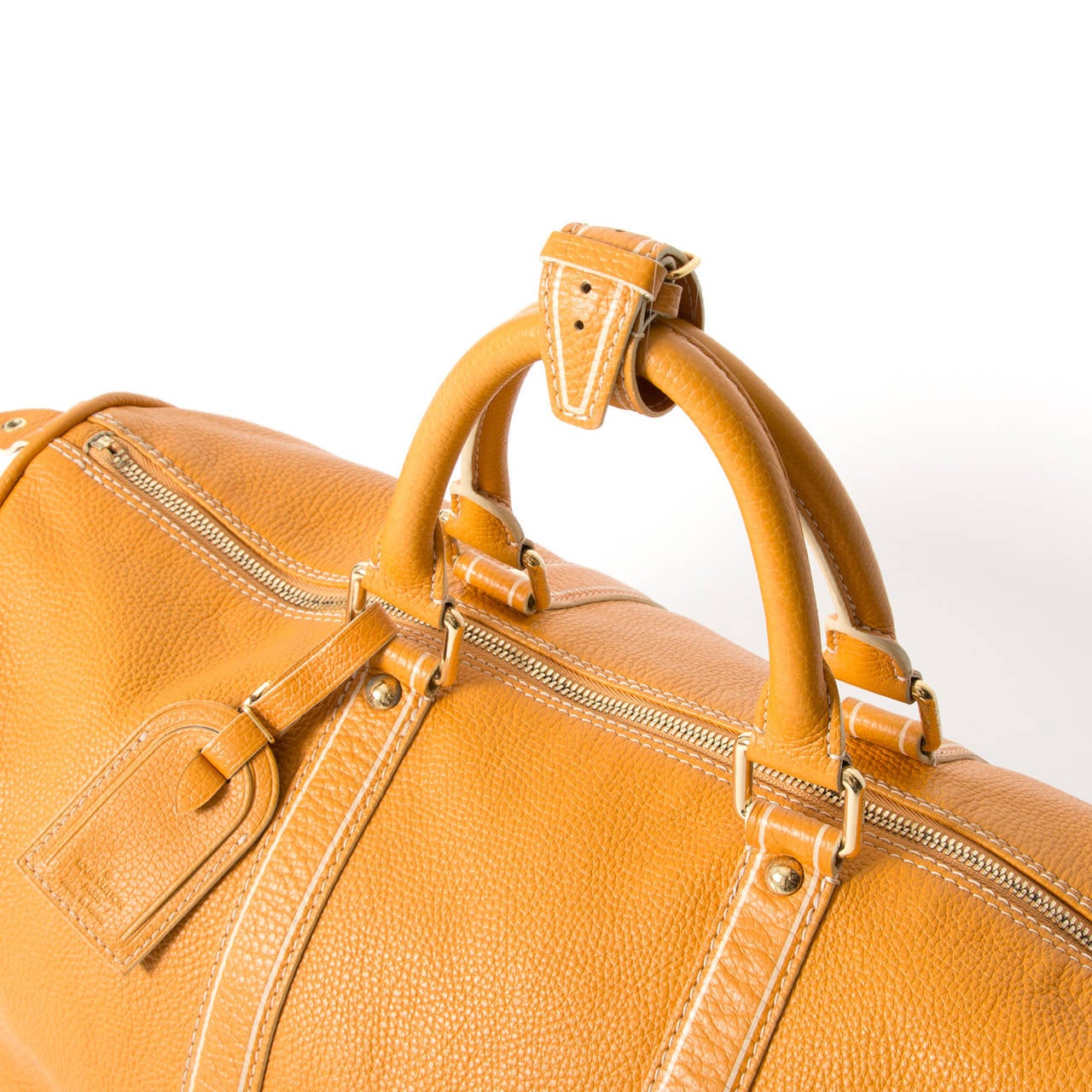Louis Vuitton Keepall Tobago Yellow Runway Travel Bag at 1stdibs