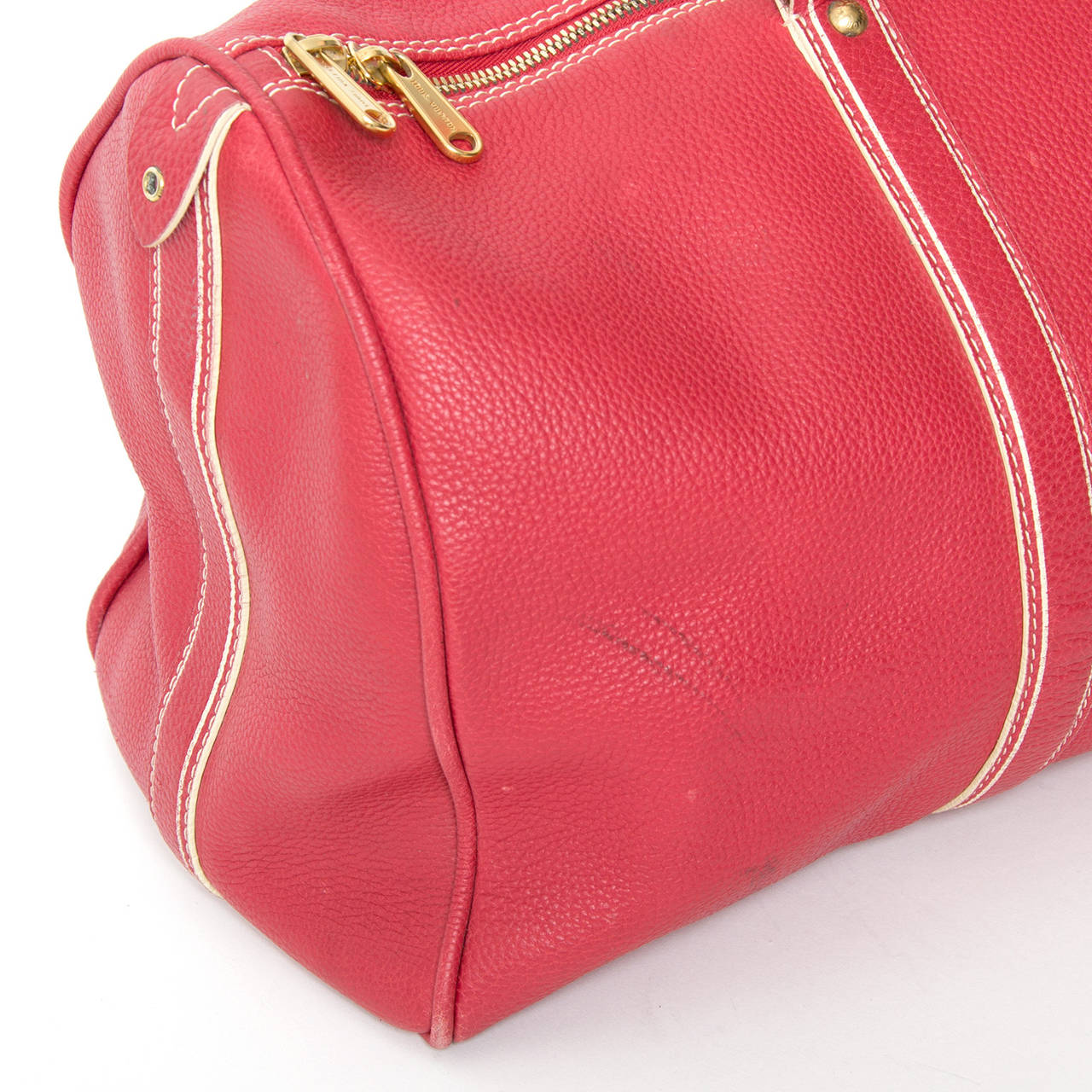 Louis Vuitton Keepall Tobago Red Runway Travel Bag 2
