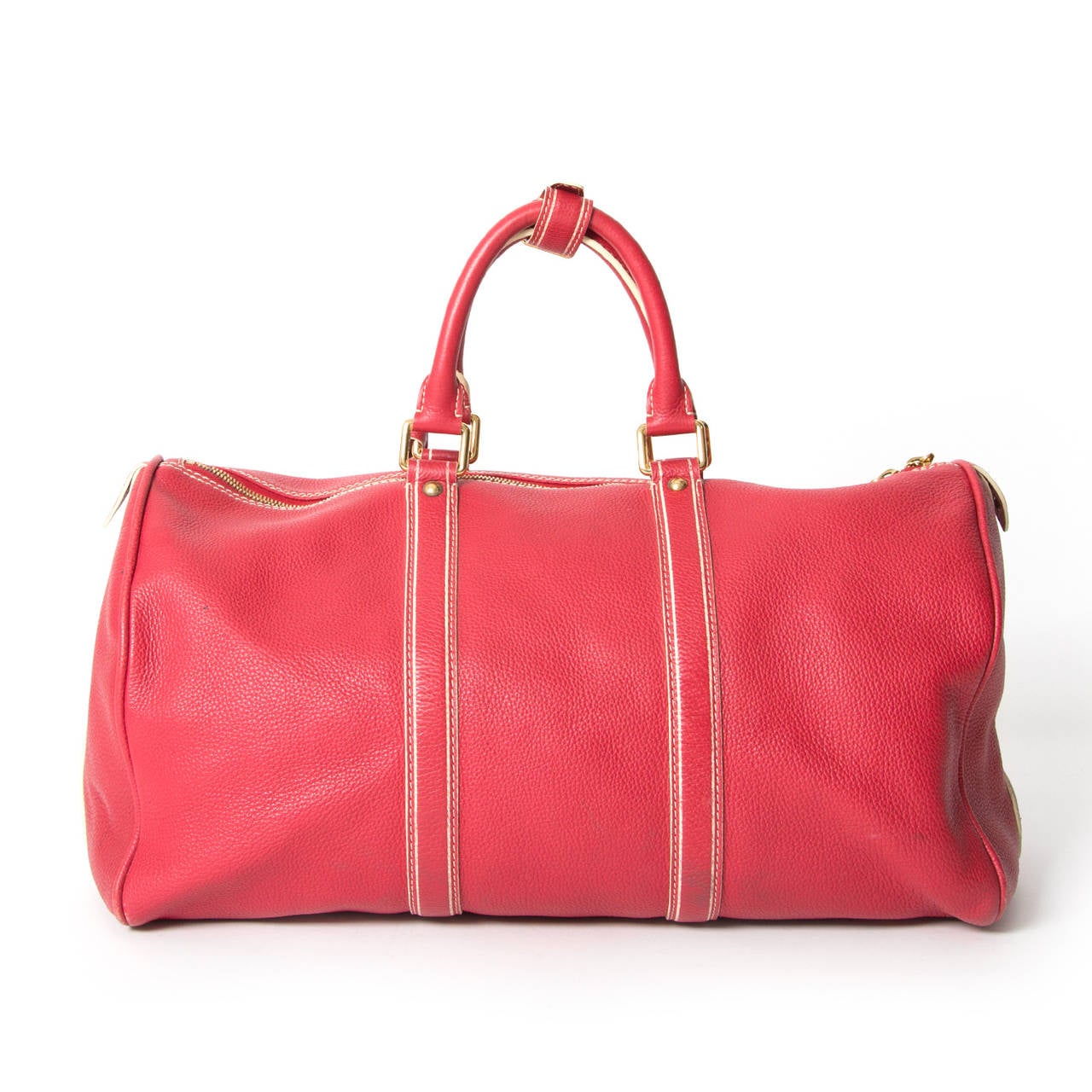 Louis Vuitton Keepall Tobago Red Runway Travel Bag In Good Condition In Antwerp, BE