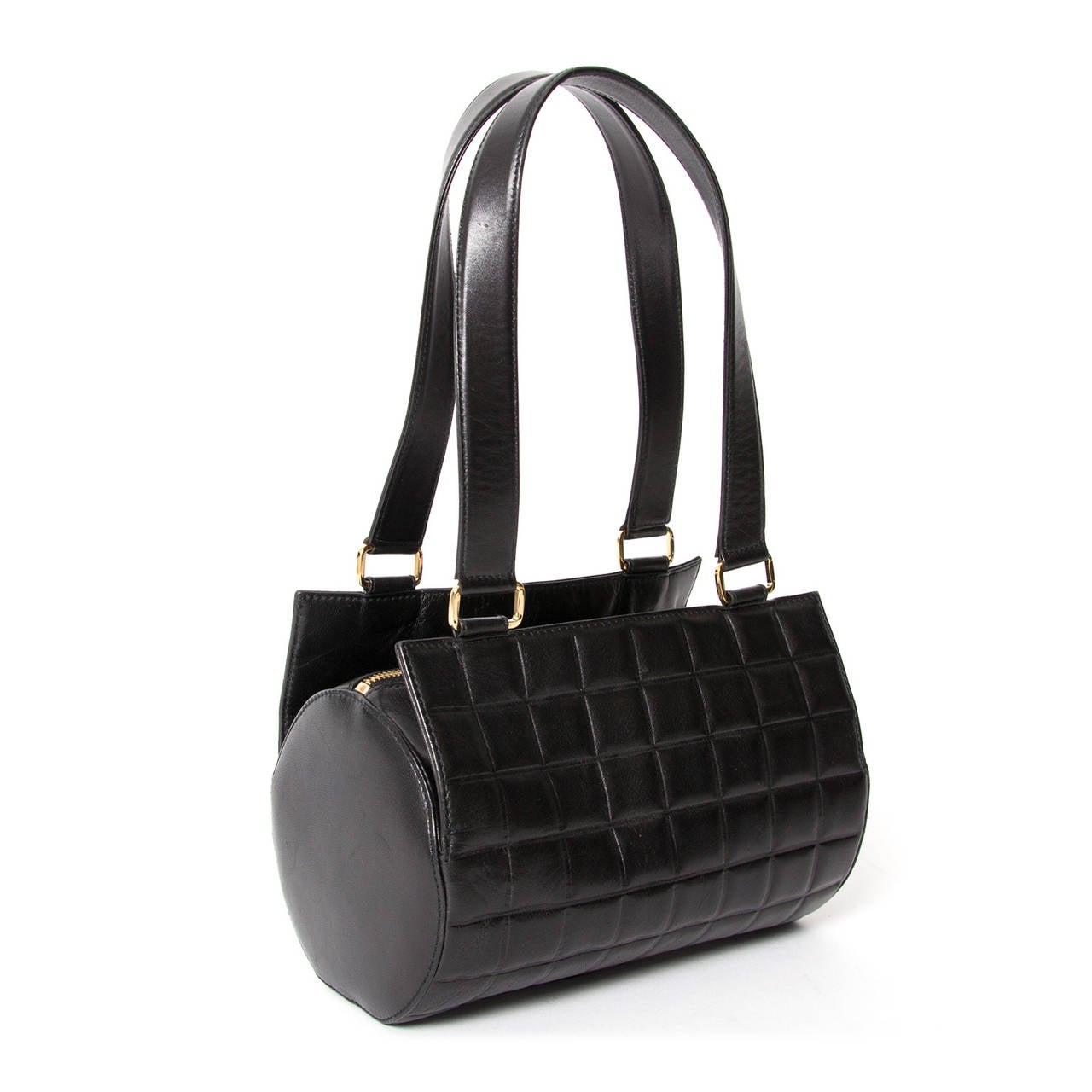 Chanel Black Cylinder bag at 1stDibs