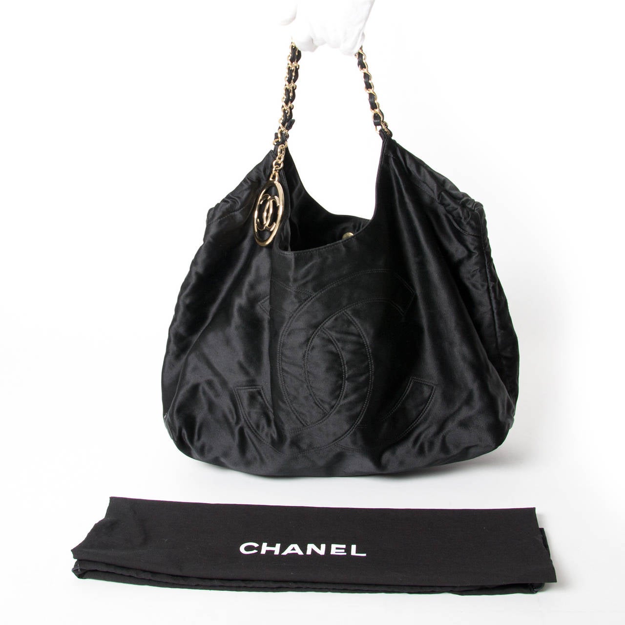 Chanel Satin Coco Cabas Tote 1