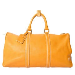 Louis Vuitton Keepall Tobago Yellow Runway Travel Bag
