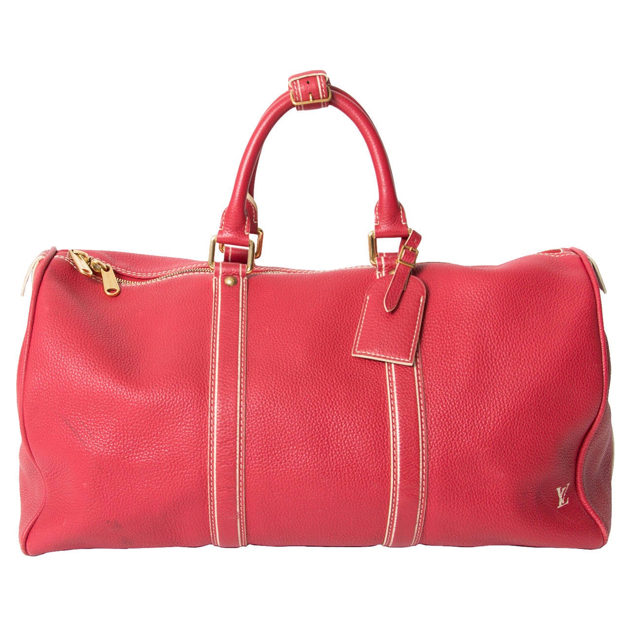 Louis Vuitton Keepall Tobago Red Runway Travel Bag