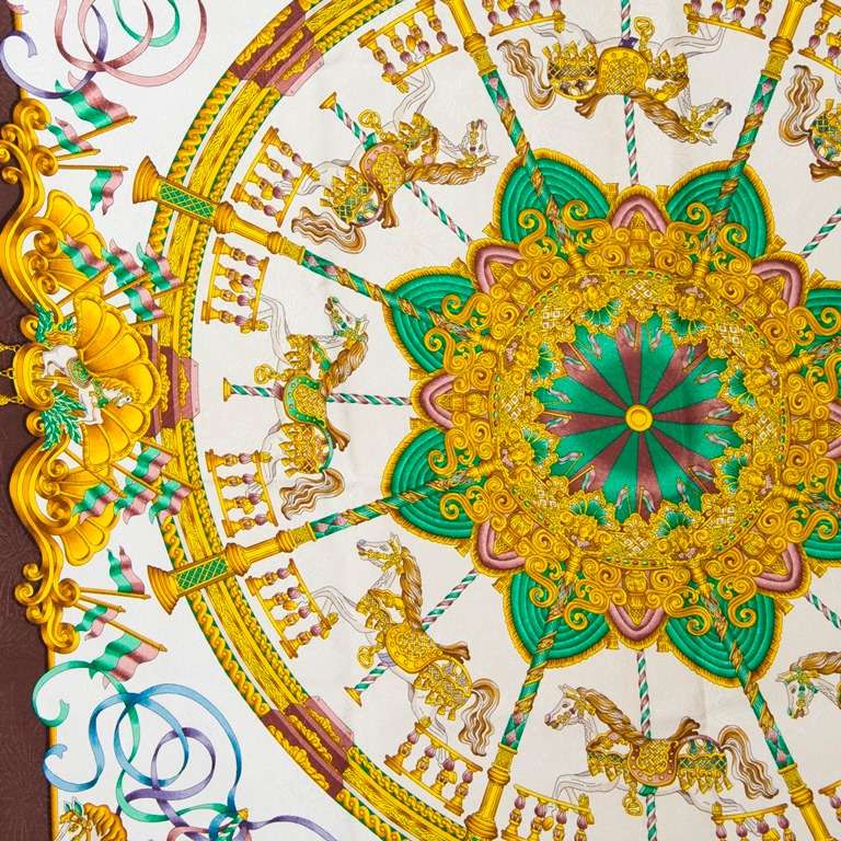 hermes luna park scarf