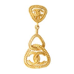 Chanel Gold Earing / Brooch 1