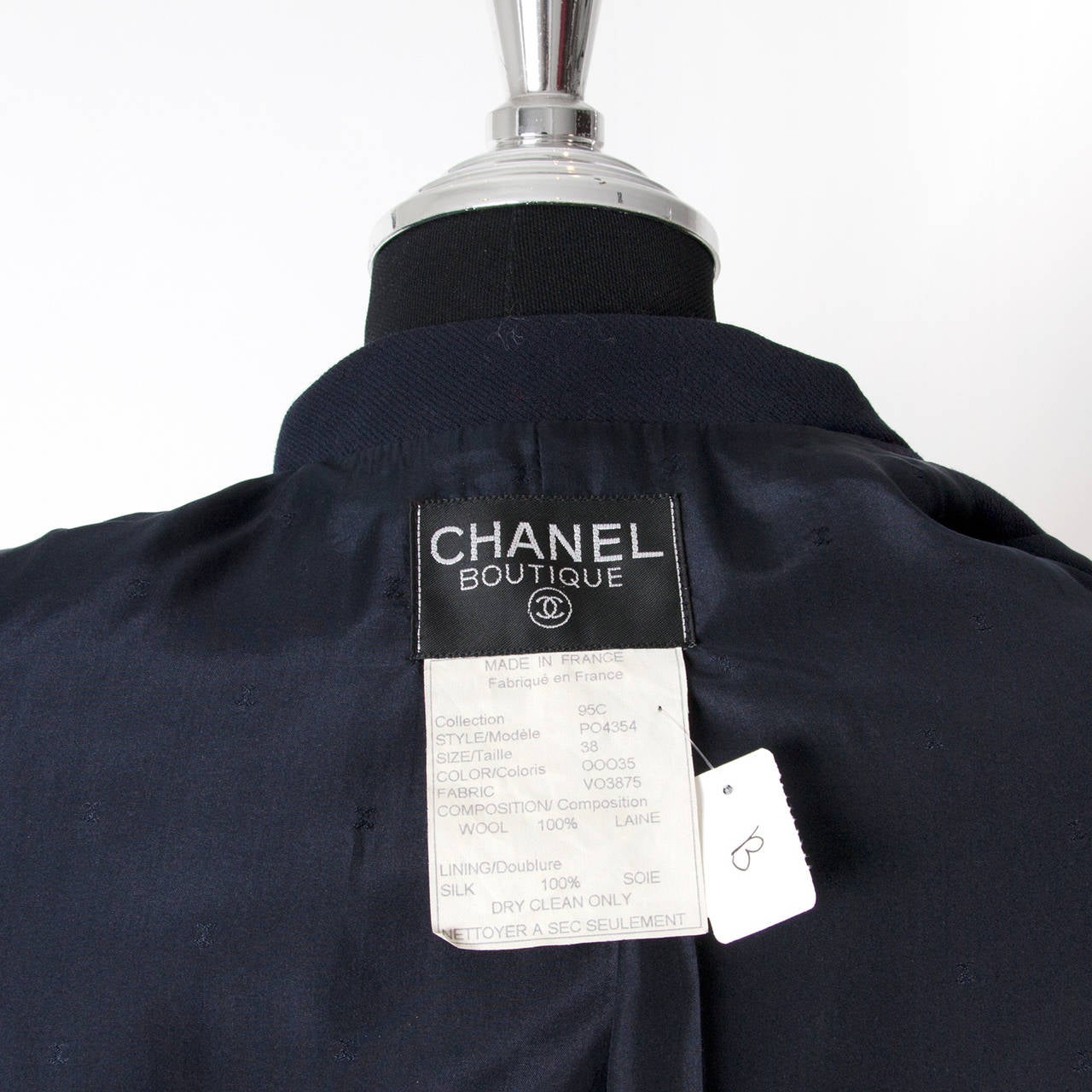 Women's Chanel Blue Classic College Blazer
