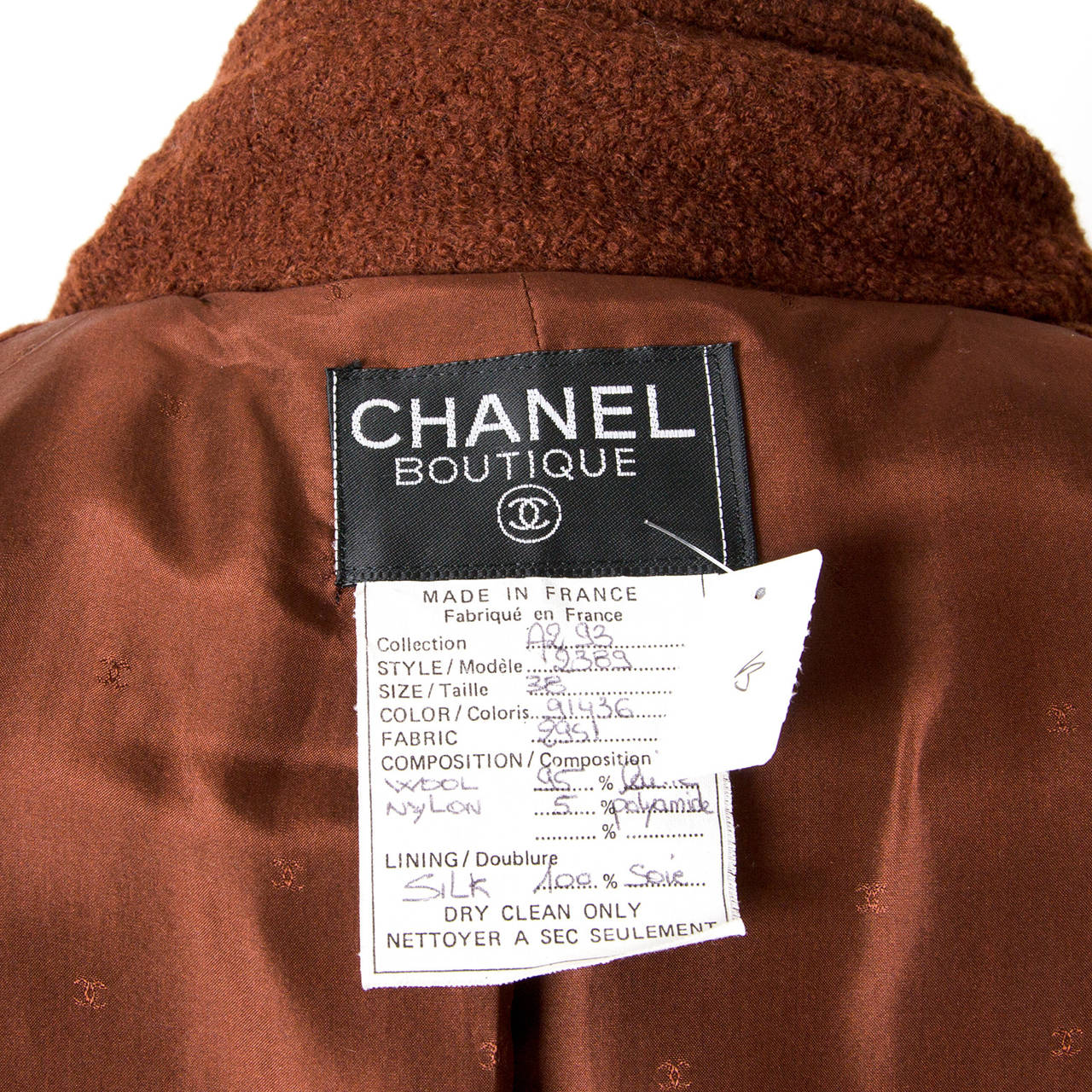 Chanel Long Tweed Jacket at 1stDibs