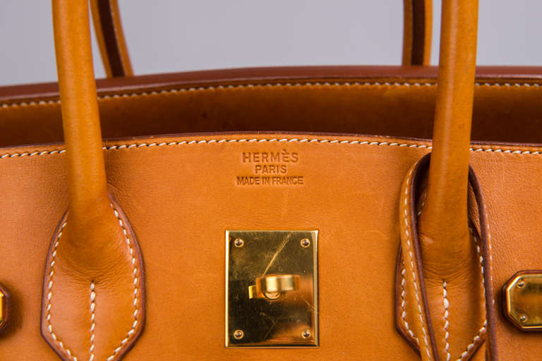 Hermès Birkin 35 Denim Canvas In Excellent Condition In Antwerp, BE