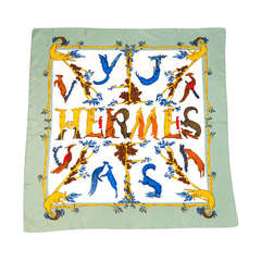 Hermès "Alphabet III" Silk Carré Scarf