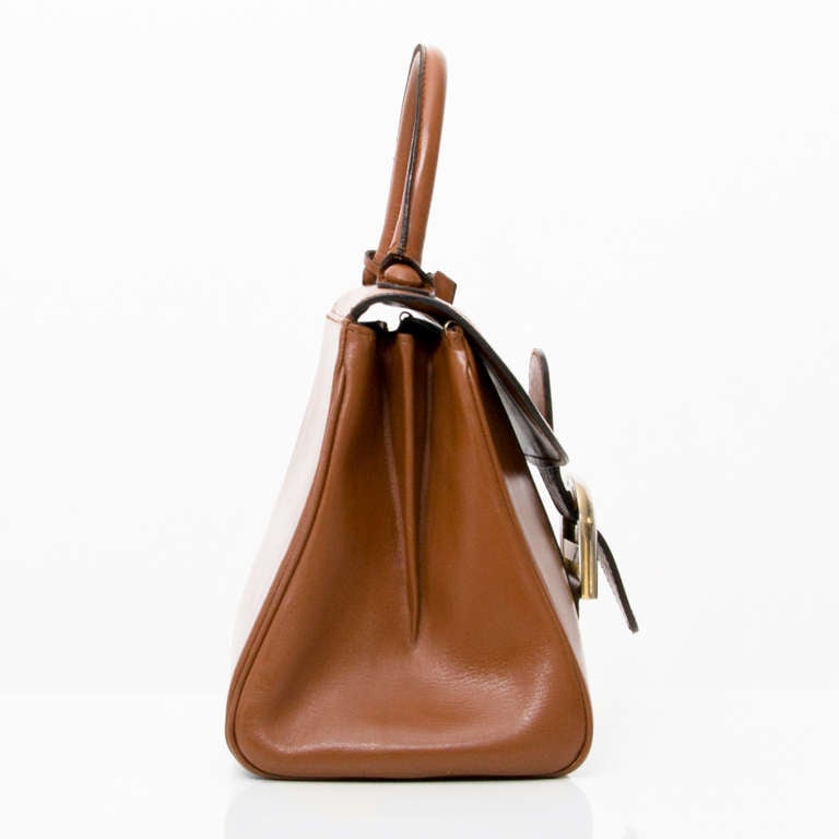 Delvaux Cognac Brillant PM In Good Condition In Antwerp, BE