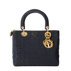 Dior Lady Dior Bag Small in Navy
