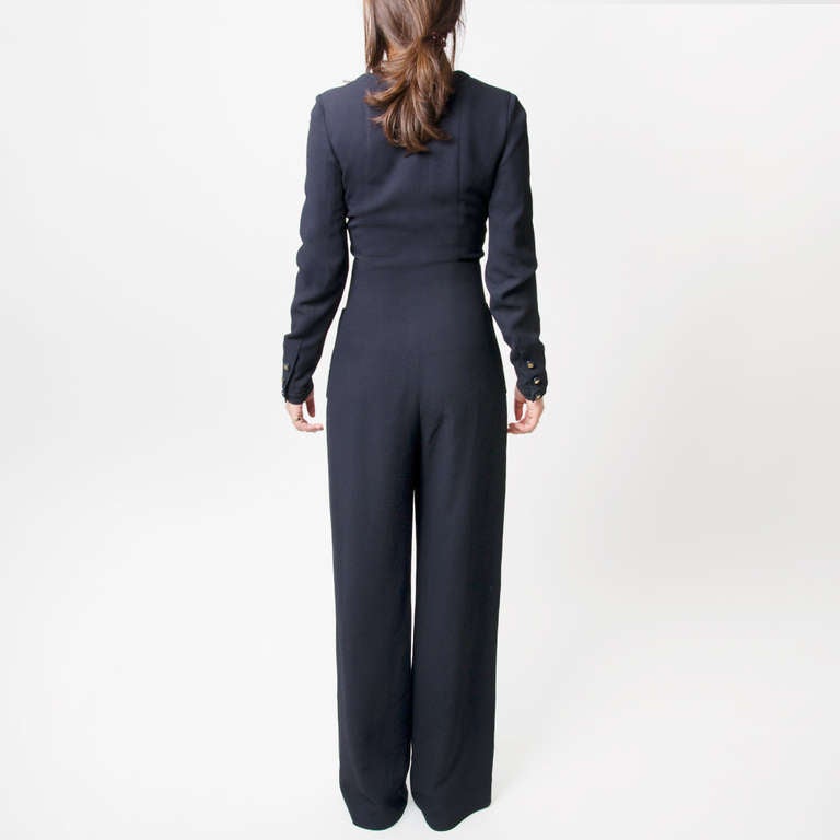 Chanel Dark Blue Jumpsuit In Excellent Condition In Antwerp, BE