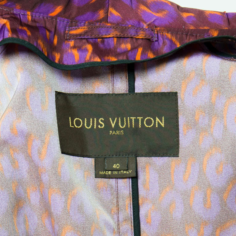 Louis Vuitton Leopard Print Trench Coat at 1stDibs