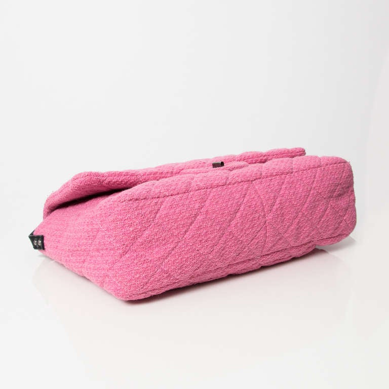 Chanel Rare Reissue Pink Boucle Messenger Bag 1