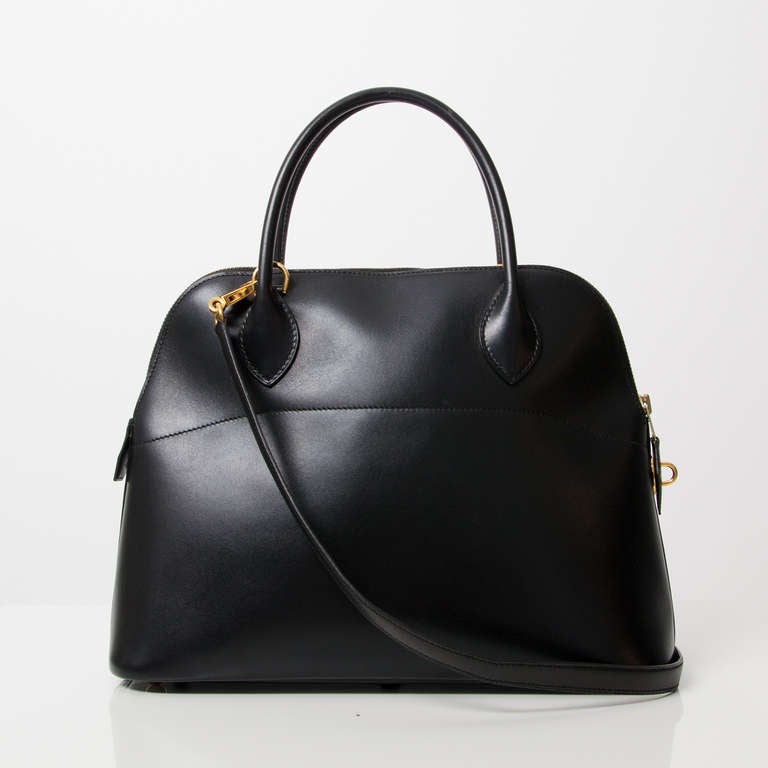 Women's Hermès Black Bolide Bag GHW