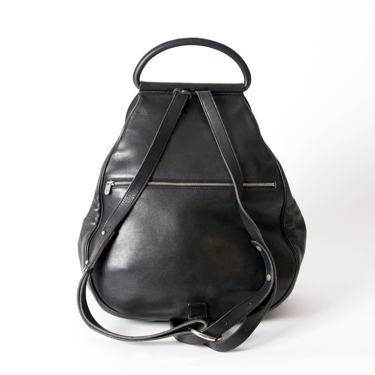 Delvaux Black 'Cerceau' Bag GM In Excellent Condition In Antwerp, BE