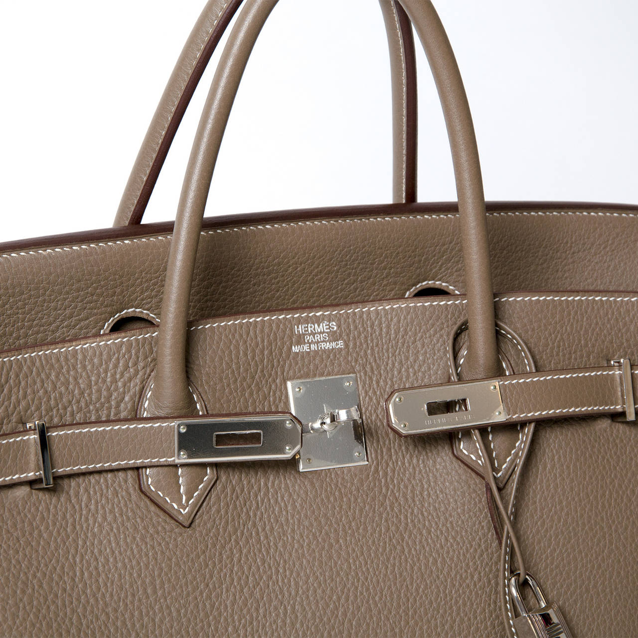 Women's Hermès Birkin Bag 40cm Togo Etoupe Grey PHW