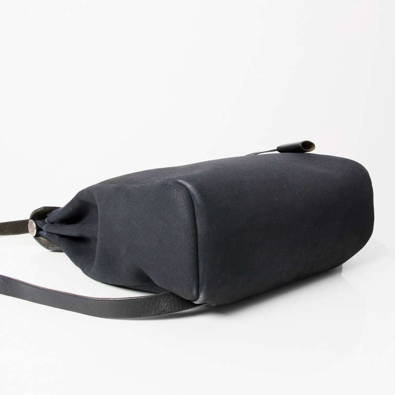 Hermes Herbag Black Toile 2 in 1 Backpack In Fair Condition In Antwerp, BE