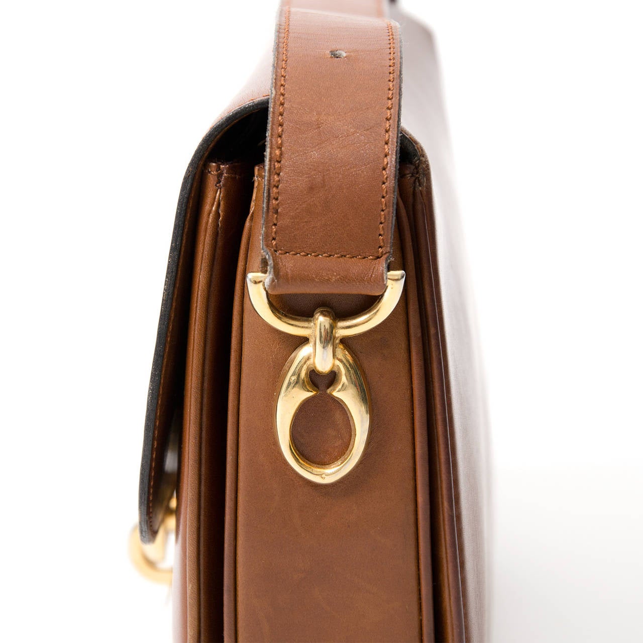 Céline Brown Saddle Bag In Excellent Condition In Antwerp, BE