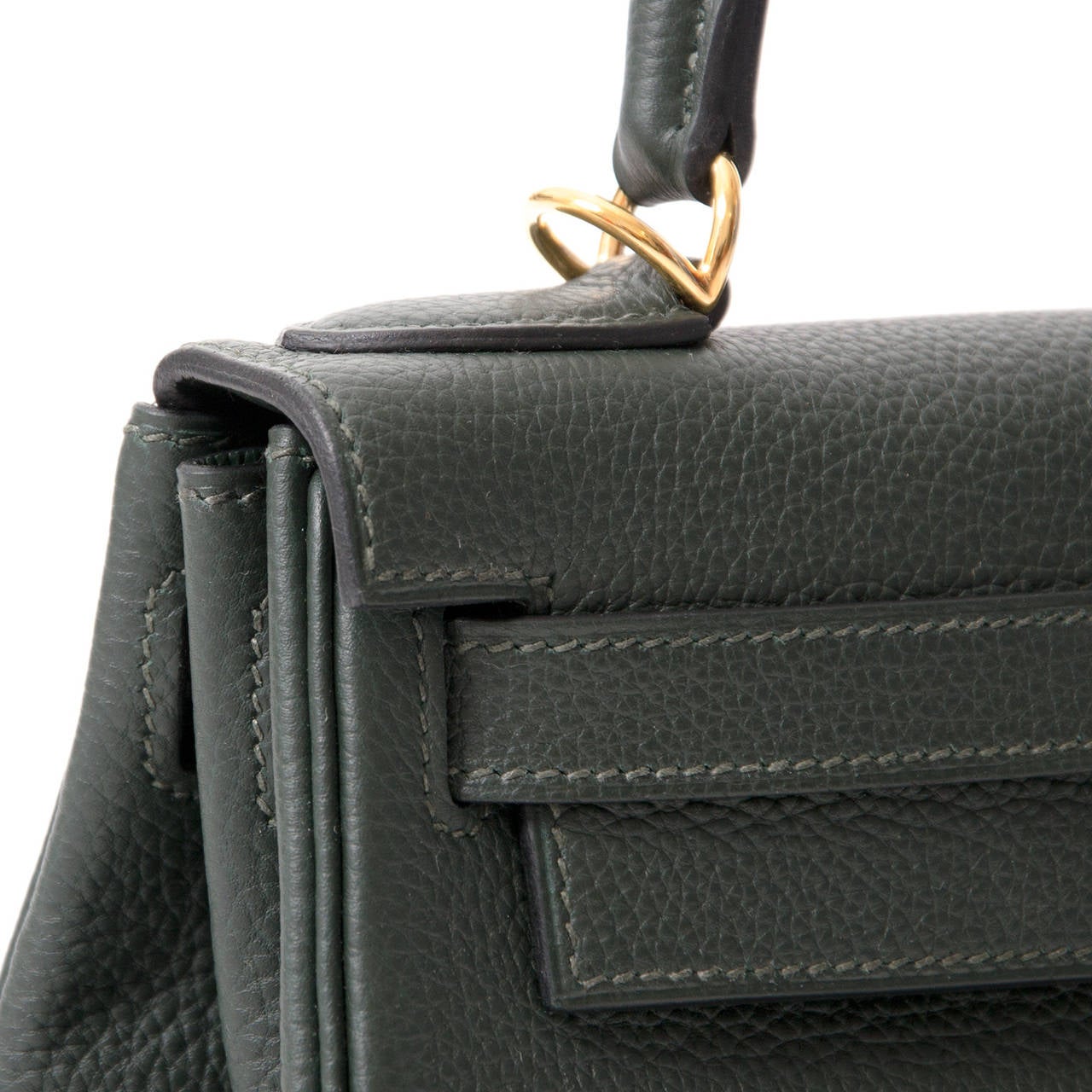 Brand New Hermès Kelly Bag 28 Togo Vert Fonce Ghw With Shoulder Brand New Hermès Kelly Bag 28 Togo Vert Fonce Ghw With Shoulder Strap For 1