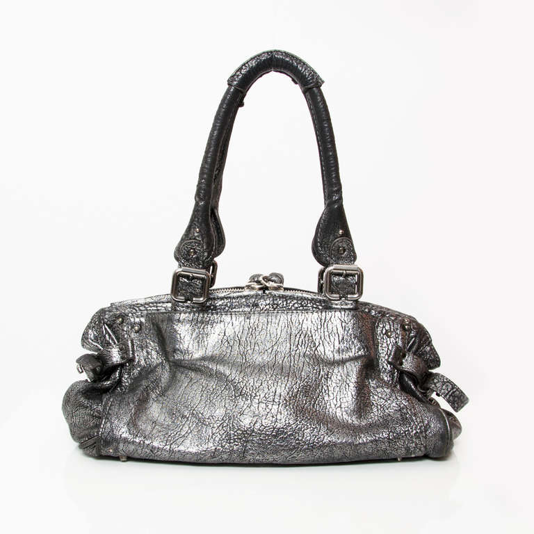 Chloé Metallic Leather Handbag In Excellent Condition In Antwerp, BE