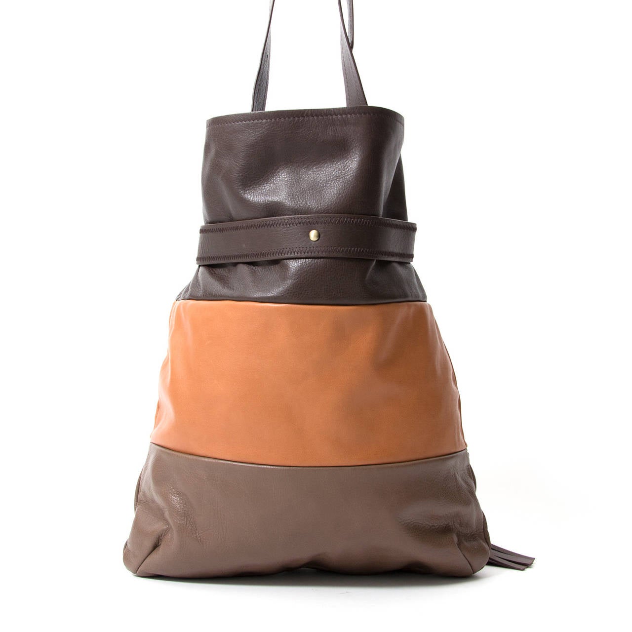 Brown Chloe Joan Bucket Bag