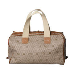 Dior Beige Monogram Duffel Bag