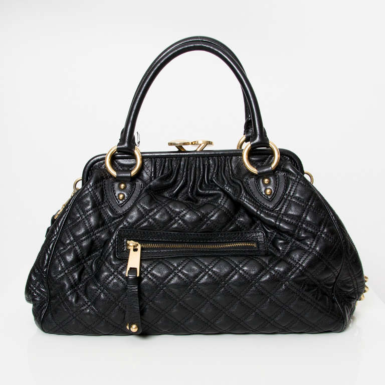 Marc Jacobs Stam Quilted Leather Satchel Bagls In Excellent Condition In Antwerp, BE
