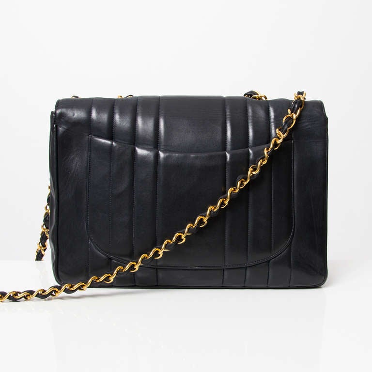 Chanel Black Jumbo Classic Flap Bag 2
