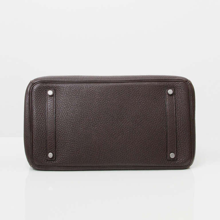 Hermes Birkin Bag Togo Chocolat PHW 2