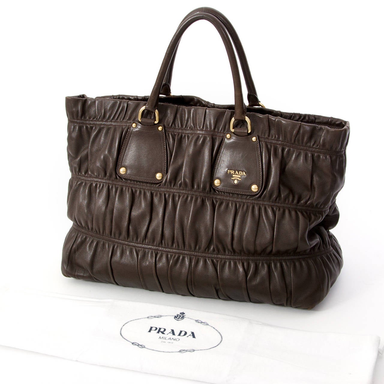 Prada Brown Gaufre Bag 1