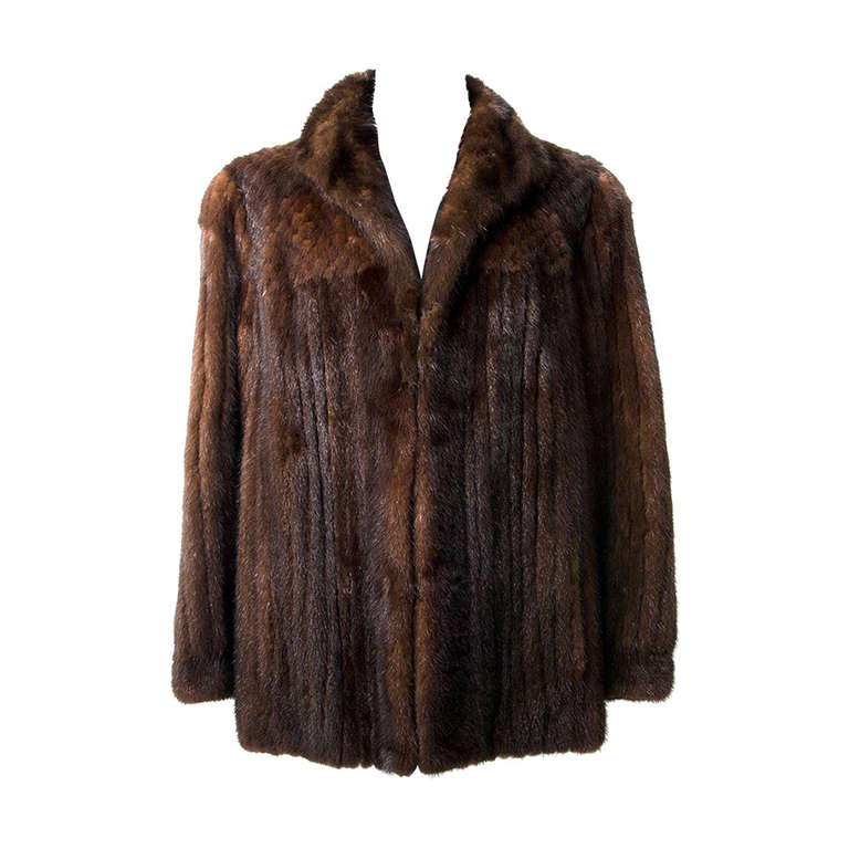 Mid Length Mink Coat at 1stDibs